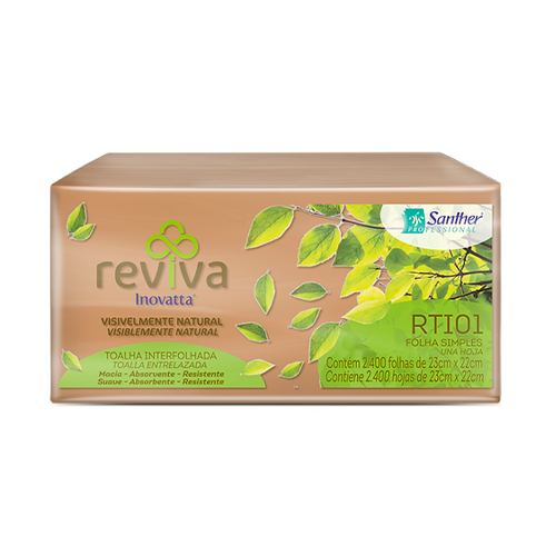 RTI01 - Toalha Interfolhada Reviva Folha Simples